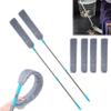 Retractable Gap Dust Cleaner, Microfiber Hand Duster, Under Bed,Fridge & Appliance Duster, Lengthen Telescopic Dust Brush,Wet and Dry Cleaning Tools for Home Bedroom Kitchen (2pcs+Cloth*4pcs) view 1