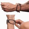 2022 New Foldable Wristband Reading Glasses, Multi-Color Convenient Reading Glasses, Folding Reading Glasses Unisex Magnetic Blue Light Blocking Portable (Black, 1, Multiplier_x) view 3