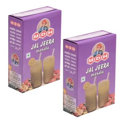 MDH Jal Jeera Masala 100g(Pack of 2) - Makes A Refreshing And Rejuvenating Drink - Served As A Welcome Drink During The Summer - A Low-Calorie Alternative To A High-Calorie Aerated Beverage