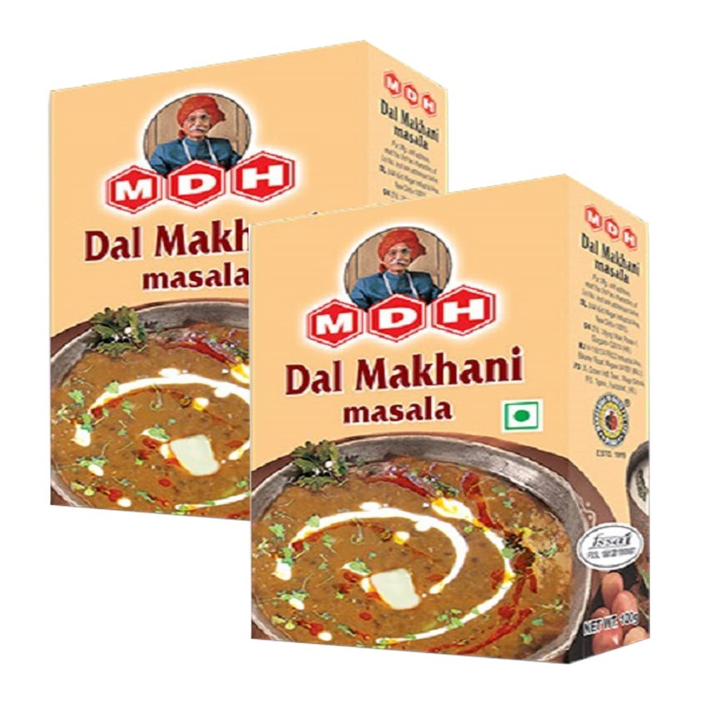 MDH Dal Makhani Masala 100g (Pack of 2) Spices Seasoning Masala Powder Cooking Supplies Delicious And Aromatic Dal Makhani Masala - Spices Mix Curry Masala Recipe Mixes Casserole Seasoning Herbs