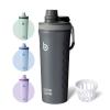 BOTTLE BOTTLE Stainless Steel Protein Shaker Bottle with Handle for Men and Women 770ml(26oz) Insulated Metal Gym Water Bottles for Protein Powder(gray) view 1