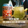 Hip Pop Living Soda, Low Calorie, 100% Natural, Vegan, Tropical Peach Flavour, 12 x 330 ml view 4