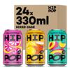 Hip Pop Soda, Mixed Flavour Case, Low Calorie, 100% Natural, Vegan, Branding of Cans May Vary, 24 x 330 ml view 1