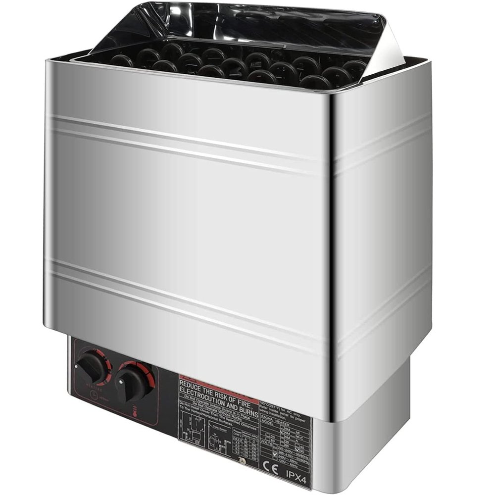 UIGJIOG Sauna Heater,3-9KW Dry Steam Bath Sauna Heater Stove 200V-240V with Internal Controller Electric Sauna Stove for Home Hotel Sauna Room Spa Shower Bath Sauna,3KW