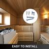 UIGJIOG Sauna Heater,3-9KW Dry Steam Bath Sauna Heater Stove 200V-240V with Internal Controller Electric Sauna Stove for Home Hotel Sauna Room Spa Shower Bath Sauna,3KW view 4