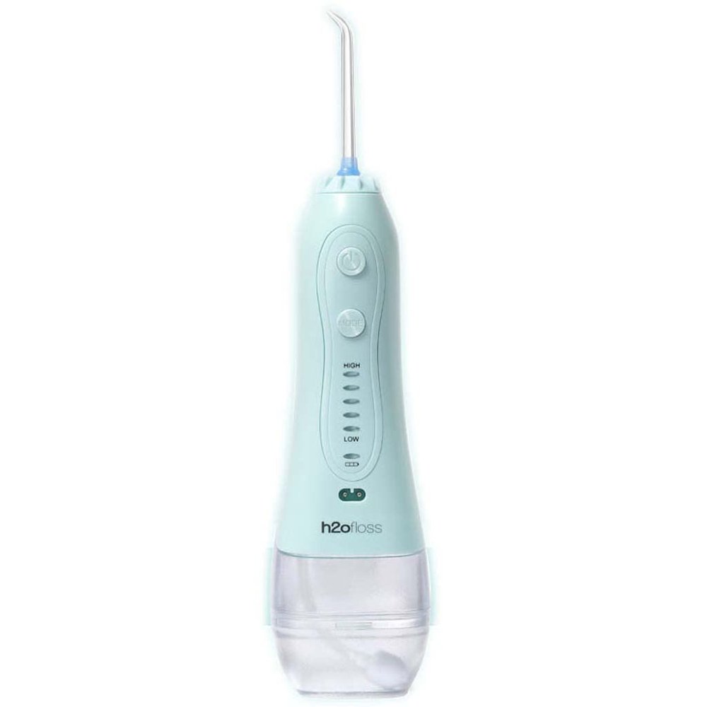 Water Flosser Cordless Teeth Cleaner, Professional Dental Water Oral Irrigator for Braces Bridge, Ipx7 Waterproof and Diy Mode and 5 Nozzles, 300ml Removable Water Tank, Suitable for Family Travel