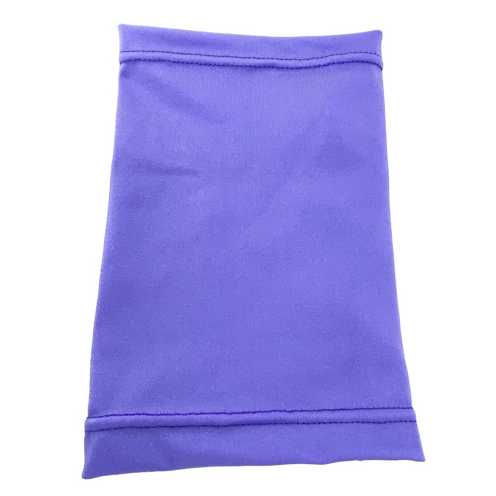 7.5" - 8" Long approx Short Picc Line Arm SLEEVE Cover for Chemo, Diabetes Freestyle Libre, Lymes Disease (SOLID PURPLE)
