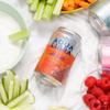 AQUA Libra Sparkling Sugar-Free Fruit Water, No Calories, Blood Orange and Mango, 330ml, Pack of 10 Cans, 330ml (Pack of 10) view 3