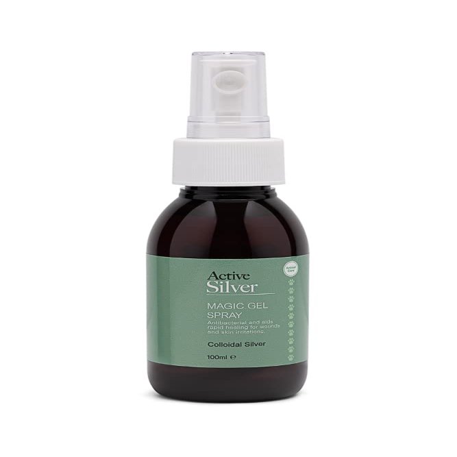 Active Silver - Animal Care Magic Colloidal Silver Spray with Aloe Vera - Colloidal Silver for Dogs, Cats, Horses, Hamster, Tortoises and More - Pet Remedy in Atomiser Spray- 200ml