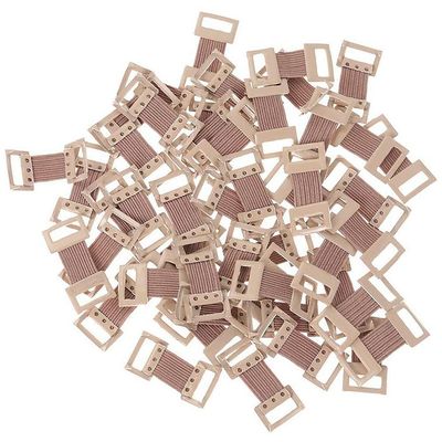 120 PCS Bandage Clips, Elastic Bandage Clips Stretch Metal Clasps for Various Types Bandages, Replaceable Wrap Fastener Clips, Latex-Free (Coffee)