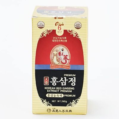 Authentic - 6YEARS Korean RED Ginseng Extract Premium - Ginseng Saponin GINSENOSIDE Natural Super Food Pure Extract 100% (240g)