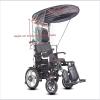 HFGN Universal Electric Wheelchair Umbrella Canopy Awning, Adjustable Outdoor Umbrella Holder Sun Shade Rain Cover, Black, Polyester, Nylon, Water-Resistant, For Most Wheelchairs view 3