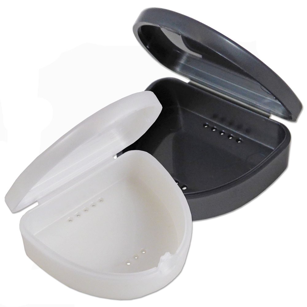 2X Aligner Case ~ Retainer Gumshield Mouthguard Braces Biteguard Storage Box