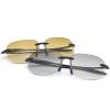 2 Pairs Rimless Bifocal Reading Sunglasses UV400 Protection Sports Outdoor Unisex Sun Readers Blue Light Blocking Glasses for Men Women Driving Safety Eyeglasses Tinted Lens Shades Anti Glare Eyewear view 2