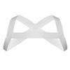 Agoky Men's Nylon Stretchy Shoulder Support Brace Body Chest Harness Costumes Muscle Tank Top White A One Size view 1