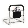 CTVR Stainless steel Bed Rail, Elderly Standing Bar Handle Bedrail, Stability Grab Bar with Storage Pocket, for Seniors, Adults view 1