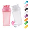 GAISHION Shaker Bottle Protein Shakes and 16-Ounce/400ML Shaker Bottle with Whisk Balls,Free of BPA plastic (White+Pink(2PCS)) view 1