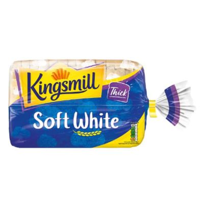 Kingsmill Soft White Thick Sliced Bread 800g x Case of 10  Extra Soft & Fresh Loaves  Ideal for Sandwiches, Toast & Catering Use