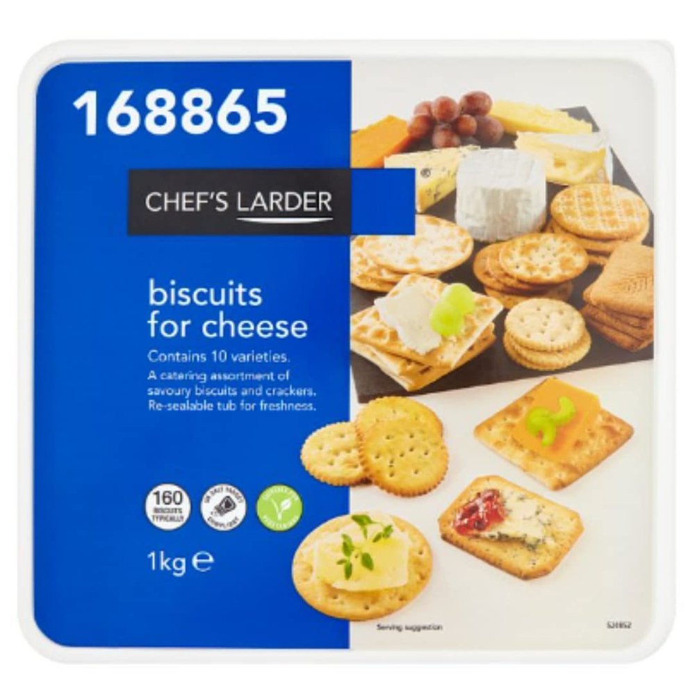Chef's Larder Biscuits for Cheese 1kg x Case of 1