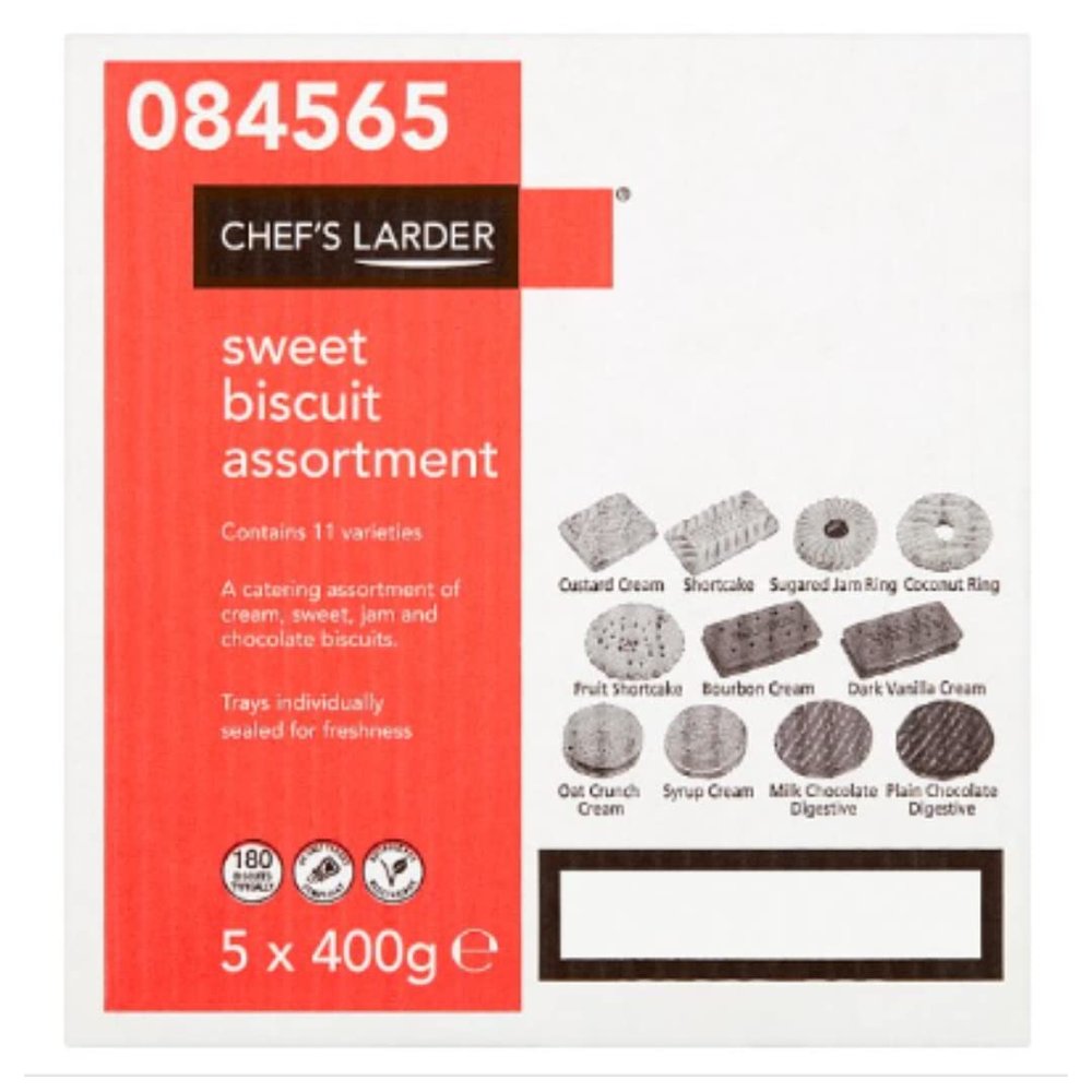 Chef's Larder Sweet Biscuit Assortment 5 x 400g x Case of 1