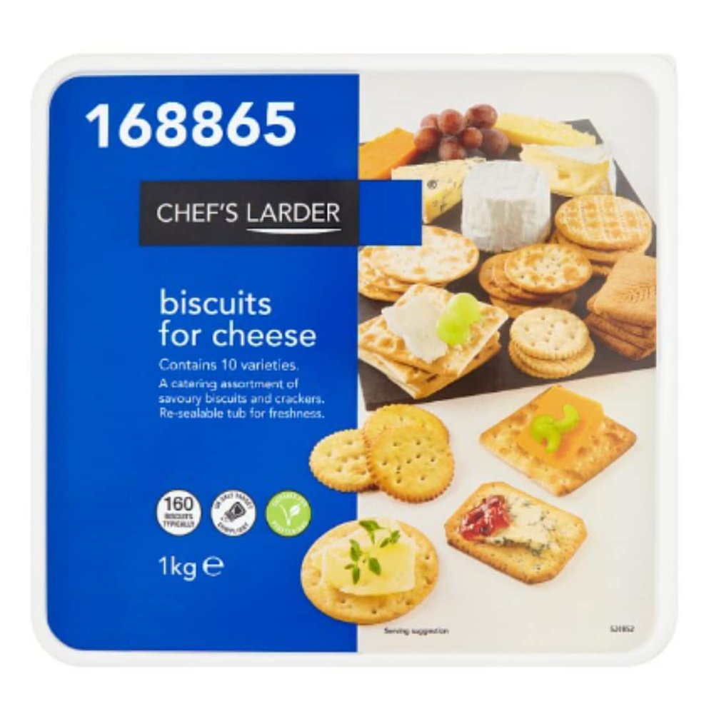 Chef's Larder Biscuits for Cheese 1kg x Case of 6