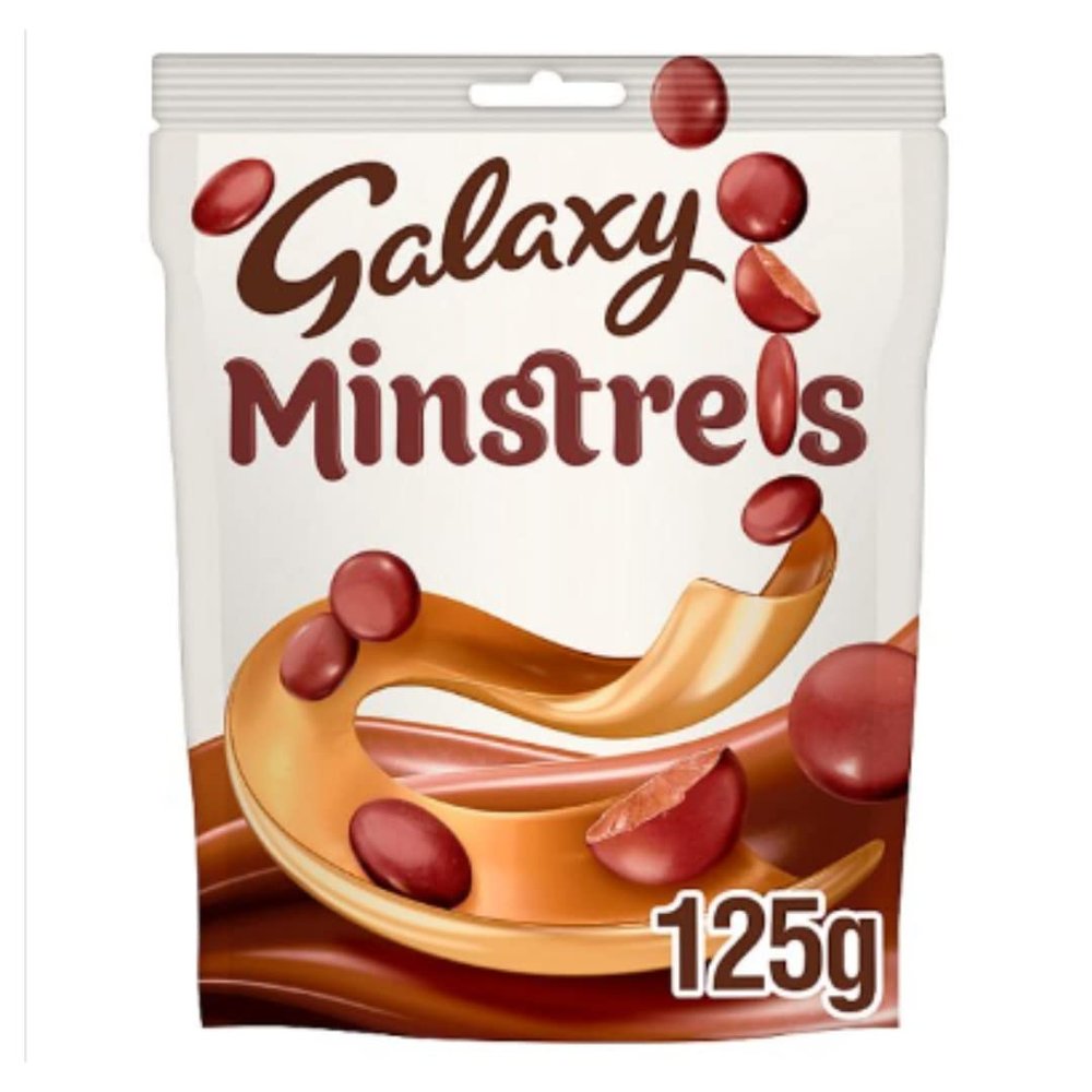 Galaxy Minstrels Chocolate Pouch Bag 125g x Case of 15