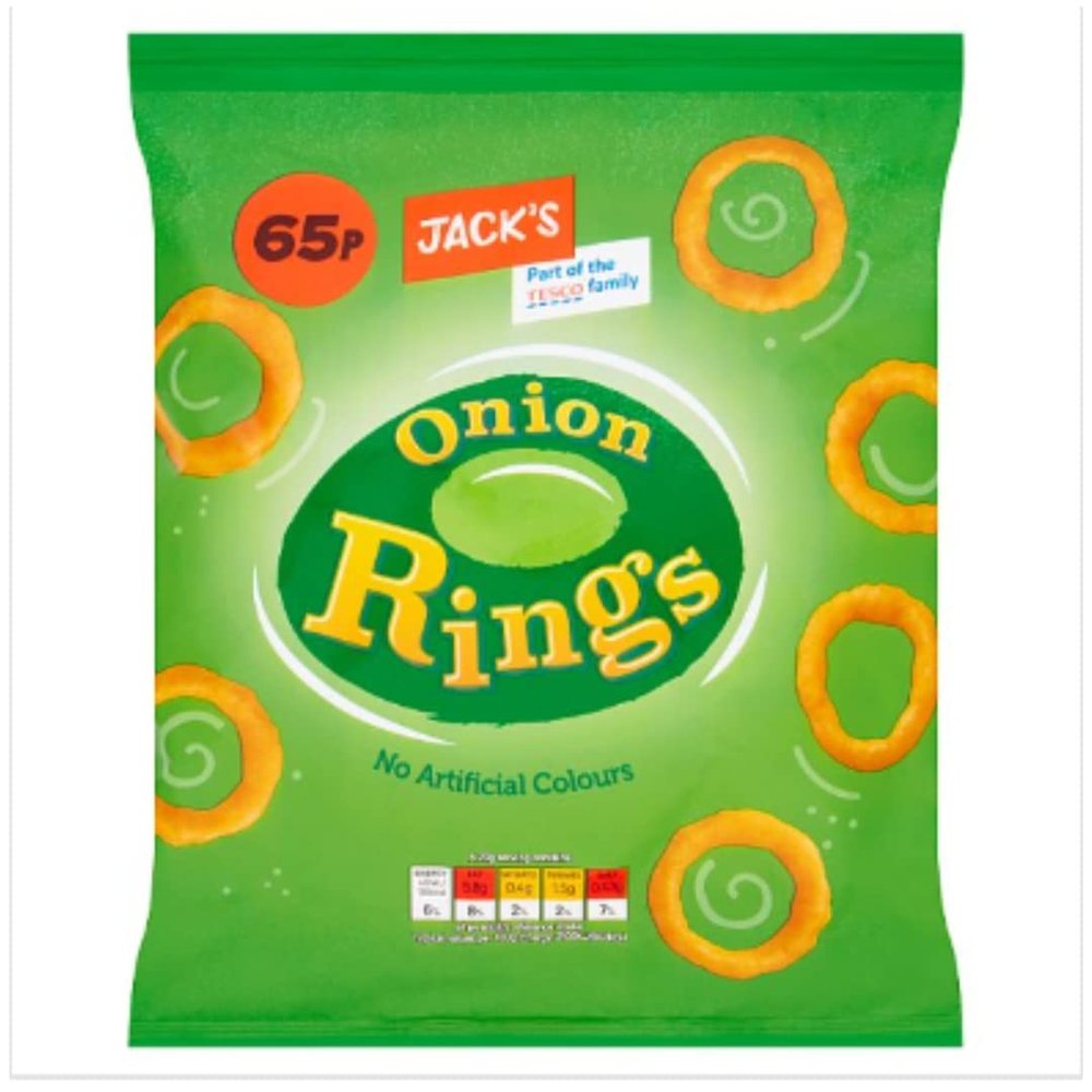 Jack's Onion Rings 70g x Case of 16