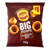 Hula Hoops Big Hoops BBQ Beef Crisps 70g PM x Case of 20 view 1