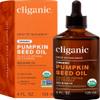 Cliganic Organic Pumpkin Seed Oil, 100% Pure - For Hair & Face | Natural Cold Pressed Unrefined view 1