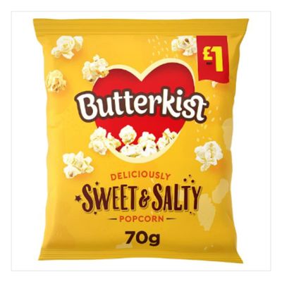 Butterkist Delicious Sweet & Salted Popcorn 70g, x Case of 12