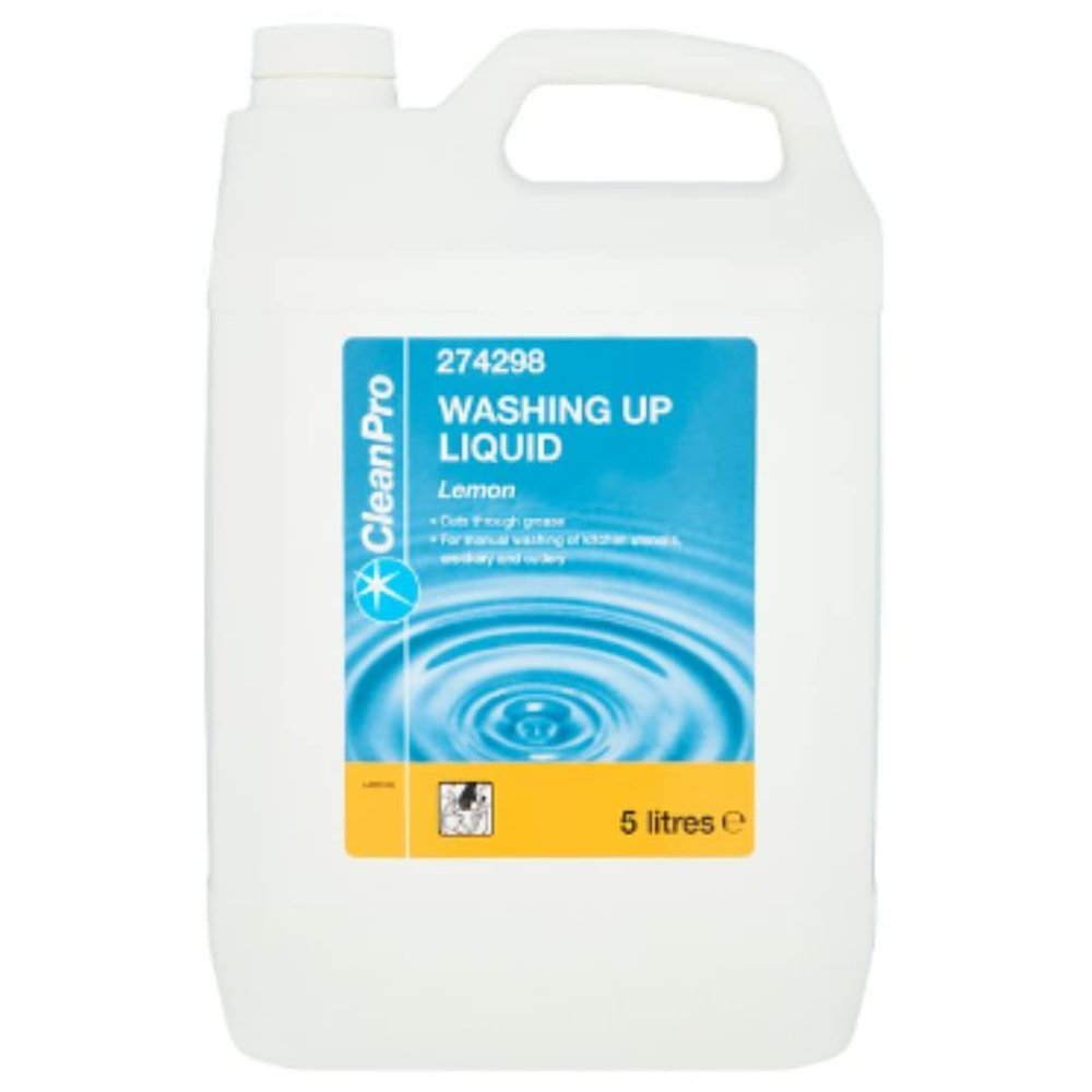 CleanPro Washing Up Liquid Lemon 5 Litres x 3