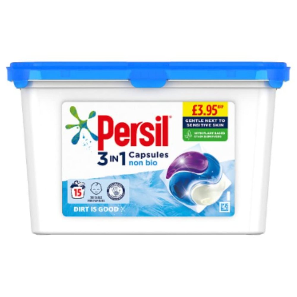 Persil Non Bio Laundry Washing Capsules 15 Wash x Case of 3