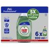 Fairy Professional Concentrated Washing Up Liquid Original 6900ml | Bulk Catering Pack | Tough on Grease | Long-Lasting Commercial Dishwashing Liquid | 6 Bottles x 900ml view 1