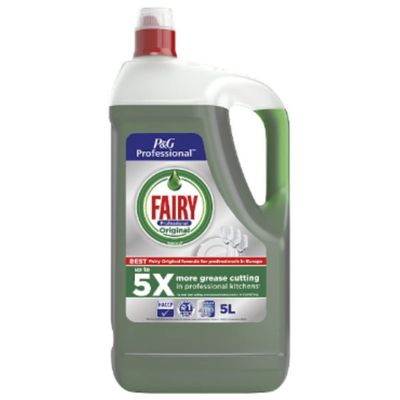 Fairy Professional Concentrated Washing Up Liquid  Original  5L Bottle | Powerful Grease-Fighting & Long-Lasting Dish Cleaning