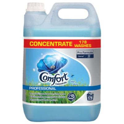 Comfort Concentrate Professional Blue Skies Fabric Conditioner 178 Washes 5L x 2  Long-Lasting Freshness | Commercial & Catering Laundry Use