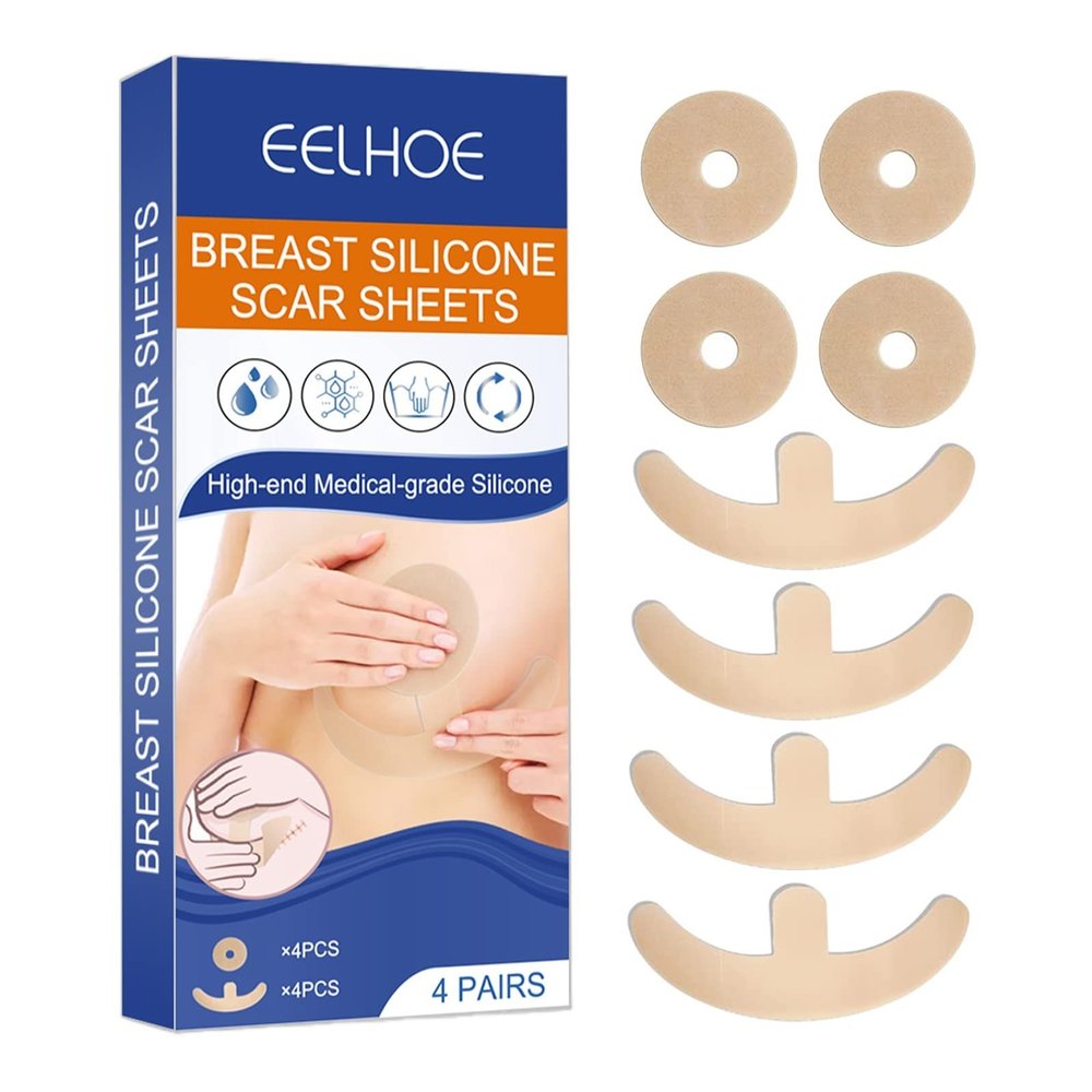 7 Line Correcting Silicone Scar Sheets Silicone Scar Sheets For Breast 8 Pack Breast Reduction After For Scar Removal Sheets 4 Areola Soft Strips 4 Sheets 2023 Graduation Gift