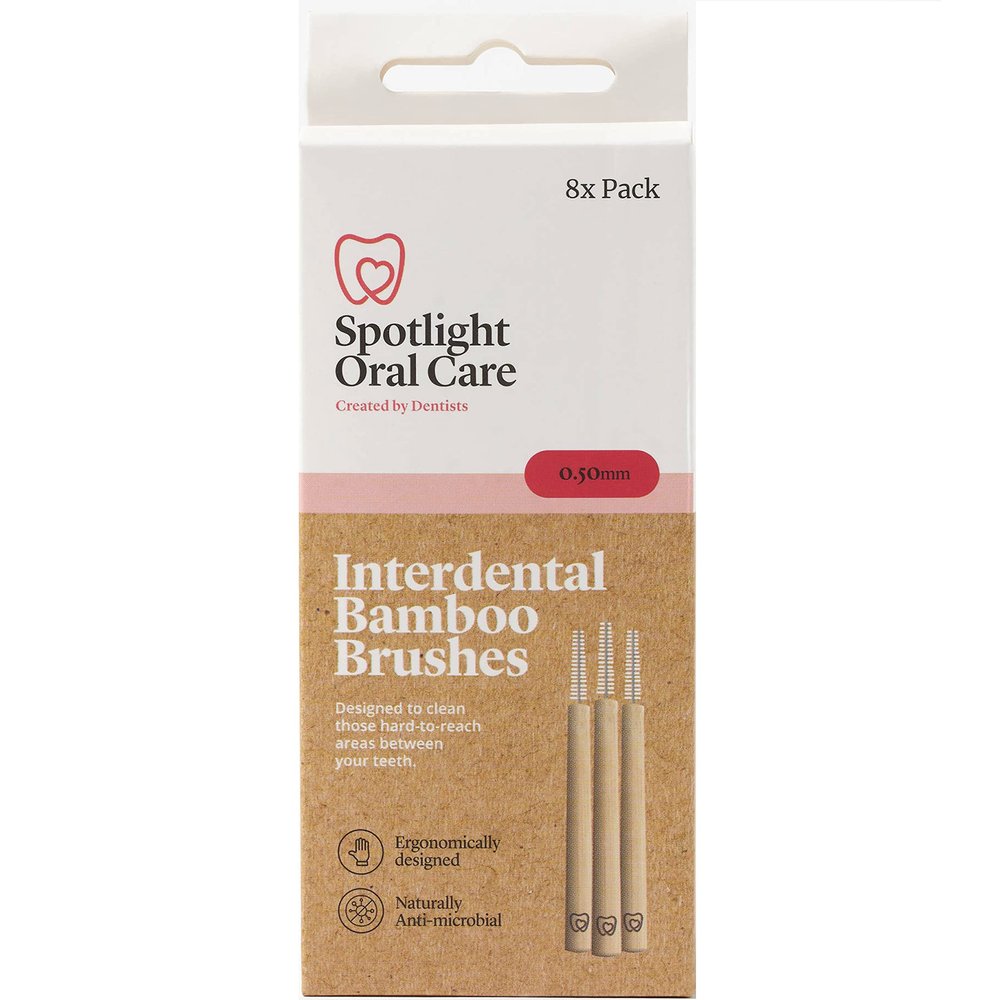 Spotlight Oral Care 8 Interdental Bamboo Brushes - 0.5mm - Pack of 2