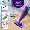 JD HOMEASE 48 Pack Premium Microfiber Replacement Pads for Swiffer WetJet - Super Absorbent, Lint-Free, Durable-11"x5.5", Perfect Fit Swiffer WetJet Mop - Safe on Hardwood, Tile, Vinyl view 2