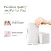 100 Disposable Linen Feel Guest Towels - Paper Hand Towels for Bathroom - Cloth Like White Paper Towel - Cocktail Hand Napkins - Highly Absorbent, Soft Fancy Guest Hand Towels 12" X 17" (Pack of 100) view 4