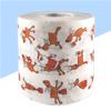 Zerodeko 3pcs Printed Toilet Paper Funny Elk Christmas Theme Novelty Tissue Roll Paper for Bathroom Decor view 4