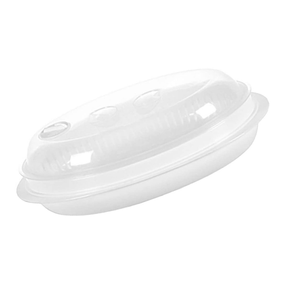 Zerodeko Food-grade Pp Fish Steamer Microwave Steamed Fish Dish Cover for Home Cooking for Steamed Dish and Dumplings