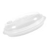 Alipis Microwave Oven Steamer Fish Holder Large Capacity Food-grade Pp Steaming Plate with Lid for Kitchen Cooking Dumplings and Buns view 1