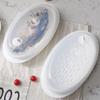 Alipis Microwave Oven Steamer Fish Holder Large Capacity Food-grade Pp Steaming Plate with Lid for Kitchen Cooking Dumplings and Buns view 4