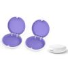 Aligner and Retainer Case, YOUYA DENTAL 2PCS Solid Orthodontic Aligner Retainer Case Denture False Box, Mouthguard Case Holder Protective Case without Mirror for Oral Care Dentisty-White view 1