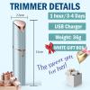 Facial Hair Remover for Women, USB Rechargeable Face Hair Removal Lady Shaver Trimmer Mini Portable Hair Removal Device for Face Hair, Upper Lips, Peach Fuzz, Bikini Body (Blue) view 2