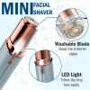 Facial Hair Remover for Women, USB Rechargeable Face Hair Removal Lady Shaver Trimmer Mini Portable Hair Removal Device for Face Hair, Upper Lips, Peach Fuzz, Bikini Body (Blue) view 4