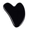 Jade Sawtooth Face Roller GuaSha Tool Set Natural Black Obsidian Crystal Stone,guasha Tool view 1