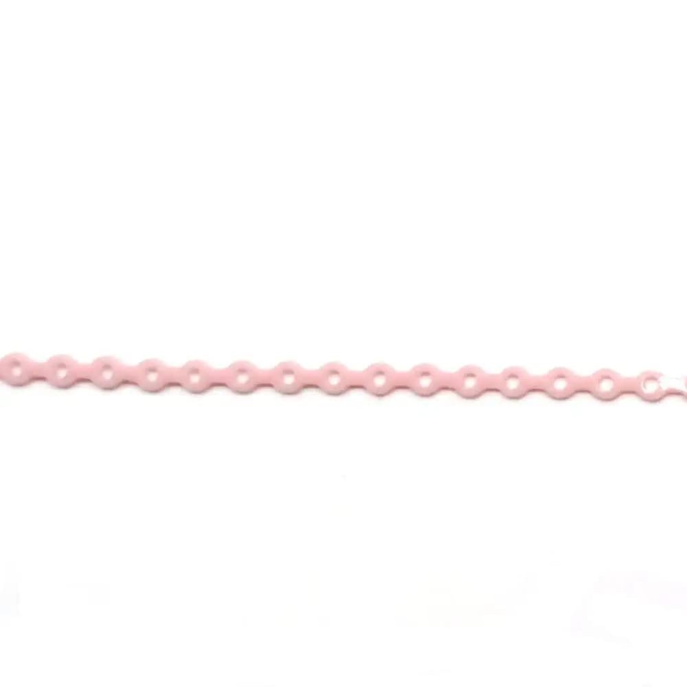 Dental Orthodontic Elastic Rubber Power Chain Braces Bands Short/Long/Close for Teeth Braces (Closed, Pink)