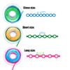 Dental Orthodontic Elastic Rubber Power Chain Braces Bands Short/Long/Close for Teeth Braces (Closed, Pink) view 3