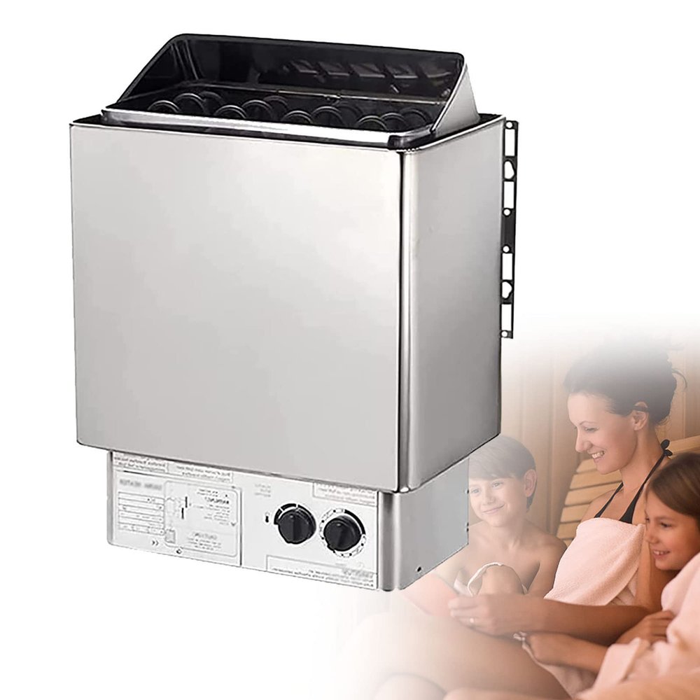Electric Sauna Oven, Electric Sauna Oven Wet and Dry Sauna Electric Oven, Stainless Steel Sauna Oven, Sauna Heater for Home Hotel Sauna Room Spa etc, 220v 4.5w(3-6m3)